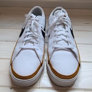 Nike White and Brown Men's Sneakers